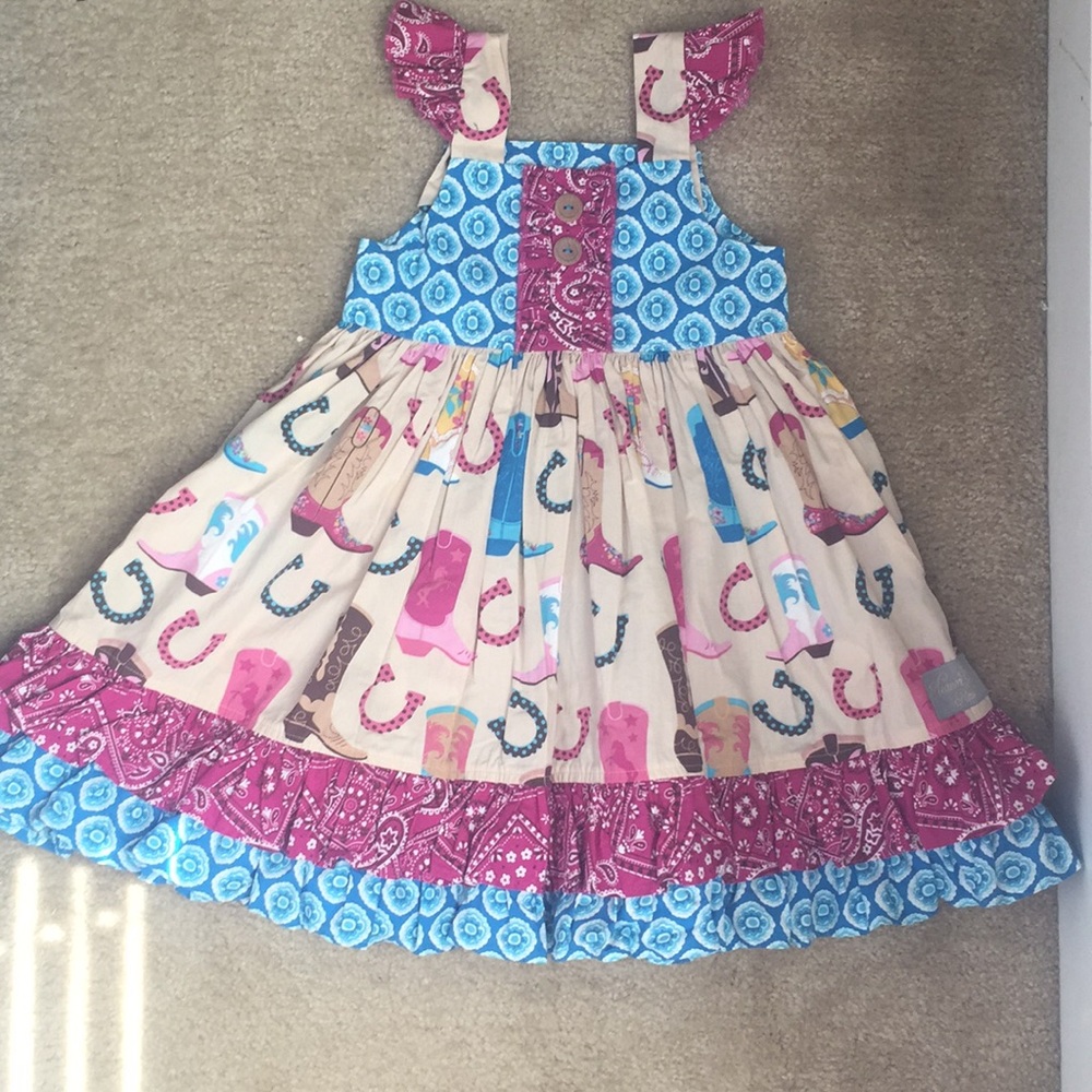 Eleanor Rose Cowgirl Dress Size 4T
